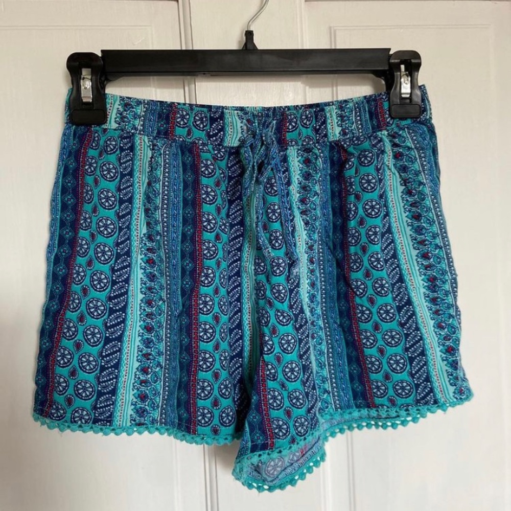 Blue Hollister shorts.